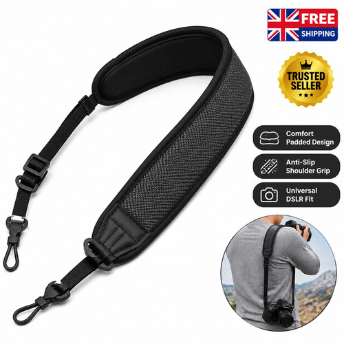 Camera strap neck - neck, shoulder