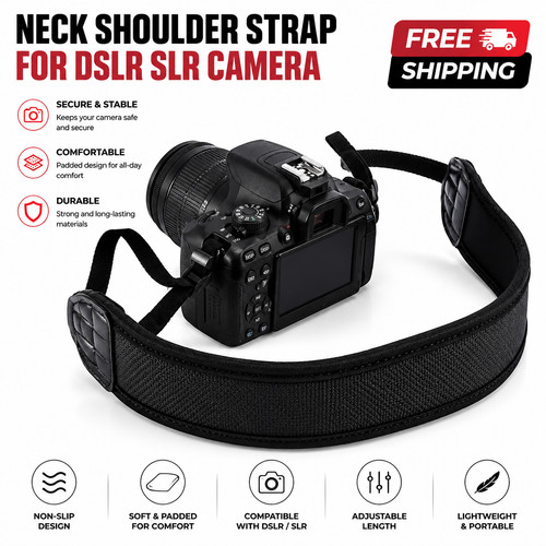Camera strap neck shoulder - camera,